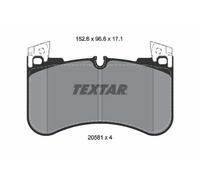 TEXTAR 2058101 Kit pastiglie freni