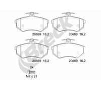 Pastiglie freno 20669 00 701 00 BRECK per AUDI VW