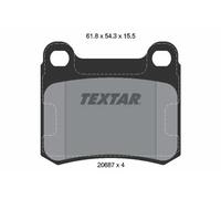 Pastiglie freno 2068701 TEXTAR per MERCEDES-BENZ 190 124 Tre volumi CLASSE E