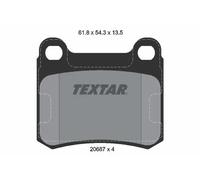 Pastiglie freno 2068703 TEXTAR per MERCEDES-BENZ 190