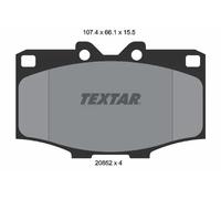 Pastiglie freno 2085201 TEXTAR per TOYOTA LAND CRUISER LAND CRUISER Softtop
