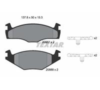Textar Kit pastiglie freno anteriori 2088707 per Seat Cordoba 1993-1999
