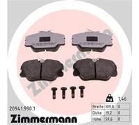 Pastiglie freno 20941.990.1 ZIMMERMANN per MERCEDES-BENZ 190 124 Tre volumi