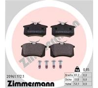Pastiglie freno 20961.172.1 ZIMMERMANN per CITROËN VW AUDI SKODA FORD SEAT FIAT