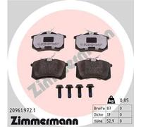 2 x Piastra di montaggio specchio ZIMMERMANN per AUDI, CITROËN, DS, FIAT, FORD,