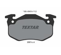 Pastiglie freno 2097401 TEXTAR per RENAULT CITROËN PEUGEOT