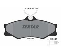 Textar 2097904 Kit Pastiglie Freno Freni a Disco Frontale per VW Transporter III