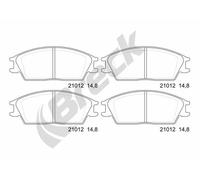 Set di pastiglie freno BRECK 21012 00 701 00, anteriore