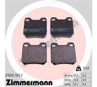 ZIMMERMANN 21050.155.1 Kit pastiglie freni