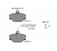 Pastiglie freno 2110005 TEXTAR per LANCIA FIAT ZASTAVA YUGO