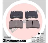 ZIMMERMANN 21153.160.1 Kit pastiglie freni