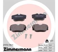 Pastiglie freno 21173.170.1 ZIMMERMANN per BMW 3 3 Touring 3 Cabriolet