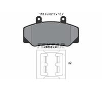 TEXTAR 2123302 Kit pastiglie freni