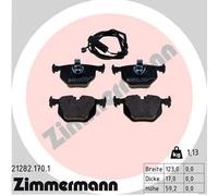 Pastiglie freno 21282.170.1 ZIMMERMANN per BMW X5 3 Cabriolet