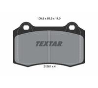 Pastiglie freno 2138104 TEXTAR per FORD FOCUS I