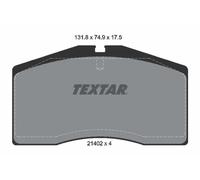 Pastiglie freno 2140201 TEXTAR per PORSCHE AUDI