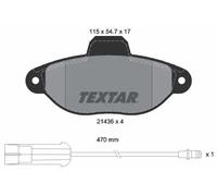 2143603 Kit pastiglie freno, Freno a disco anteriore (MARCA TEXTAR)..