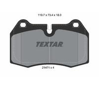 Set di pastiglie freno TEXTAR 2147102, anteriore