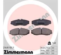 ZIMMERMANN 21481.155.1 Kit pastiglie freni