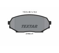 Pastiglie freno 2155202 TEXTAR per ISUZU MAZDA