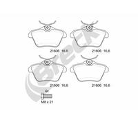 Pastiglie freno 21606 00 702 00 BRECK per ALFA ROMEO LANCIA