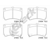 Breck Brakes Set di pastiglie freno 21654 00 702 10 anteriore
