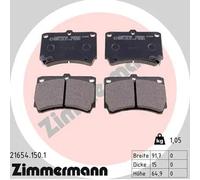 Pastiglie freno 21654.150.1 ZIMMERMANN per MAZDA KIA