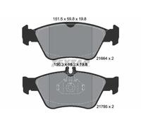 Set di pastiglie freno TEXTAR 2166404, anteriore