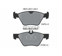 Set di pastiglie freno TEXTAR 2167001, anteriore