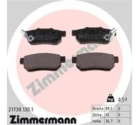ZIMMERMANN 21738.130.1 Kit pastiglie freni