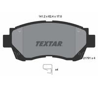 TEXTAR 2179101 Kit pastiglie freni
