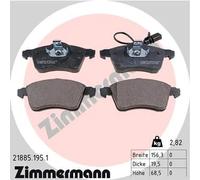 ZIMMERMANN 21885.195.1 Kit pastiglie freni
