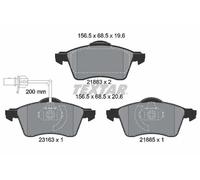 Set di pastiglie freno TEXTAR 2188501, anteriore