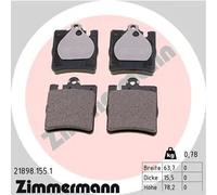 ZIMMERMANN 21898.155.1 Kit pastiglie freni