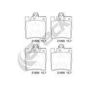 Breck Brakes Set di pastiglie freno 21899 00 702 20 posteriore