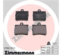 Pastiglie freno 21900.155.1 ZIMMERMANN per MERCEDES-BENZ CLASSE E Coupé CLASSE C