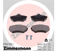 Pastiglie freno 21945.195.1 ZIMMERMANN per VW AUDI SEAT
