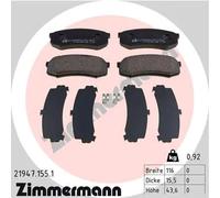 ZIMMERMANN 21947.155.1 Kit pastiglie freni