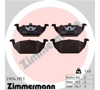 ZIMMERMANN 21974.195.1 Kit pastiglie freni