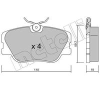 Pastiglie freno 22-0061-0 METELLI per MERCEDES-BENZ 190 124 Tre volumi CLASSE E