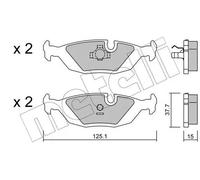 Pastiglie freno 22-0070-0 METELLI per VOLVO SAAB