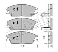 Pastiglie freno 22-0081-1 METELLI per HYUNDAI ACCENT I ACCENT Tre volumi PONY