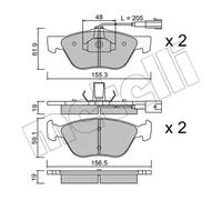 Pastiglie freno 22-0083-0 METELLI per ALFA ROMEO LANCIA FIAT