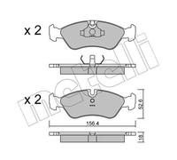 Pastiglie freno 22-0117-0 METELLI per OPEL DAEWOO