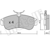 Pastiglie freno 22-0123-0 METELLI per NISSAN PRIMERA PRIMERA Hatchback