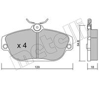 Pastiglie freno 22-0132-0 METELLI per VOLVO 760 940 960 960 Kombi 960 II 940 II