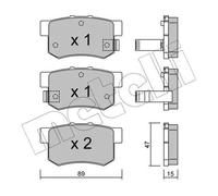 Pastiglie freno 22-0173-0 METELLI per SUZUKI FIAT HONDA MG ROVER