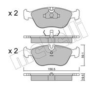 Pastiglie freno 22-0182-0 METELLI per VOLVO 850 850 Familiare S70 V70 I