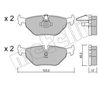 Pastiglie freno 22-0210-0 METELLI per BMW 5 5 Touring