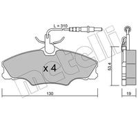 Pastiglie freno 22-0213-0 METELLI per PEUGEOT 406 Break 406